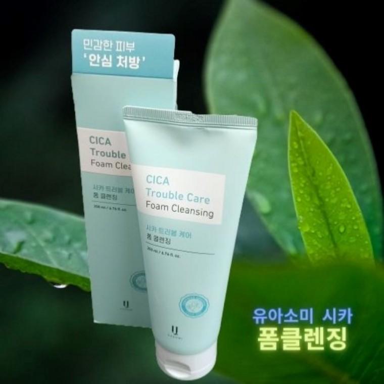 유아소미 트러블 케어 시카 클렌징 폼 200ml 시카추출물 1000mg