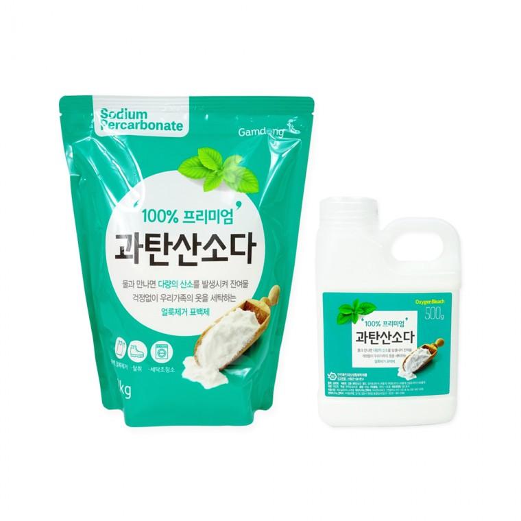 감동 과탄산소다(용기 500g)-1개+감동 과탄산소다(리필 2kg)-1개