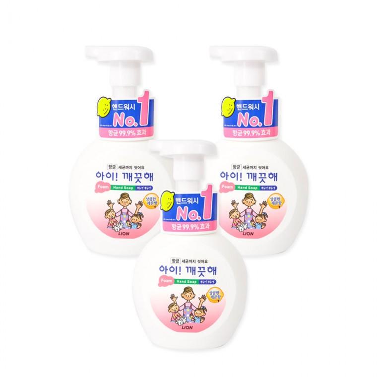 아이깨끗해(용기 250ml) 레몬향-3개 유아핸드워시 핸드워시 거품비누 손세정제