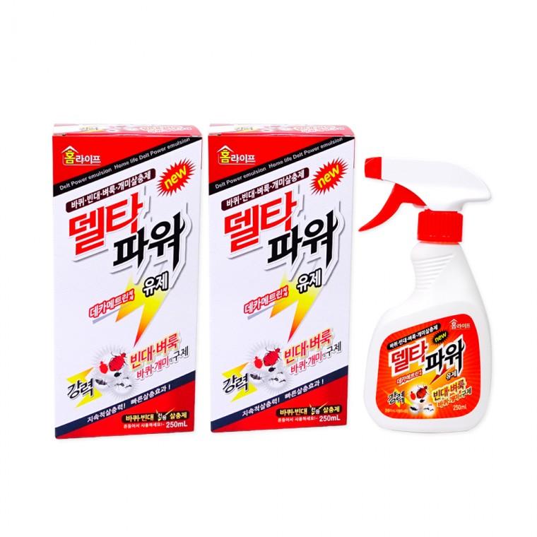 델타파워유제(250ml 용기)-2개 빈대 바퀴 벼룩 개미살충제 홈라이프 해충제 퇴치제 빈대박