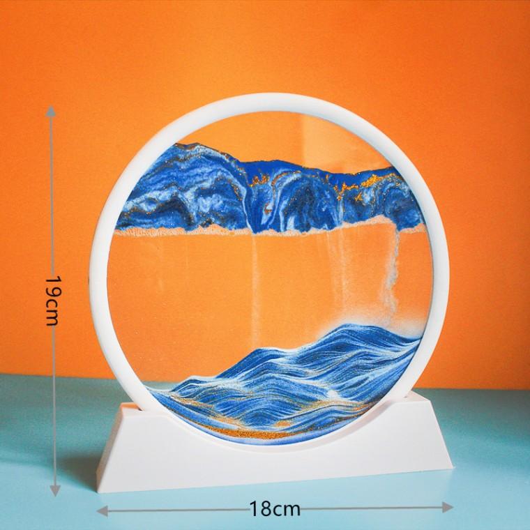 모래멍 샌드아트 원형 모래시계 인테리어 탁상 타이머