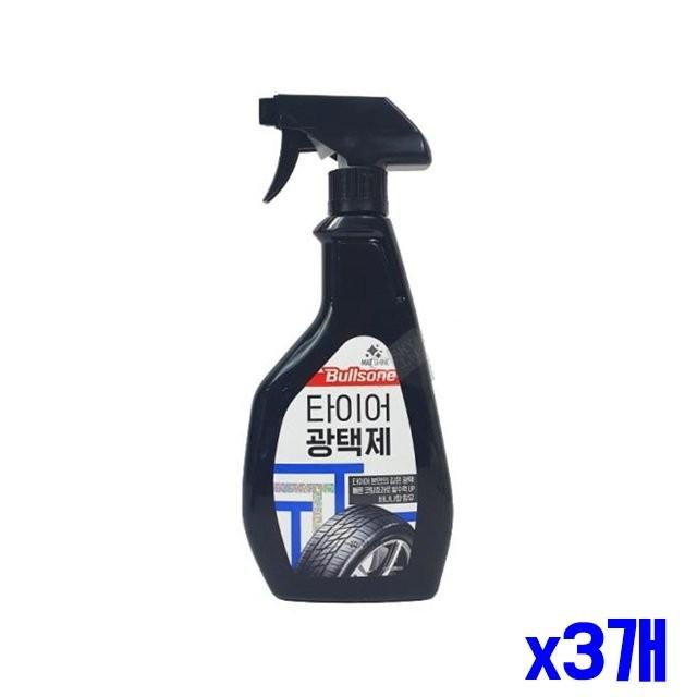 자동차 타이어 광택제 550ml x3개 타이어광택보호제