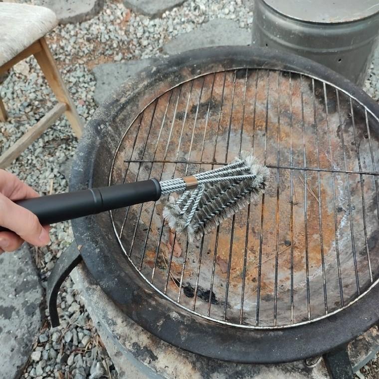 그릴 대형 브러쉬 화로 석쇠 청소솔 쇠솔 캠핑 고기불판 세척 바베큐 바비큐 용품 팬션 글램핑 식당 고기집