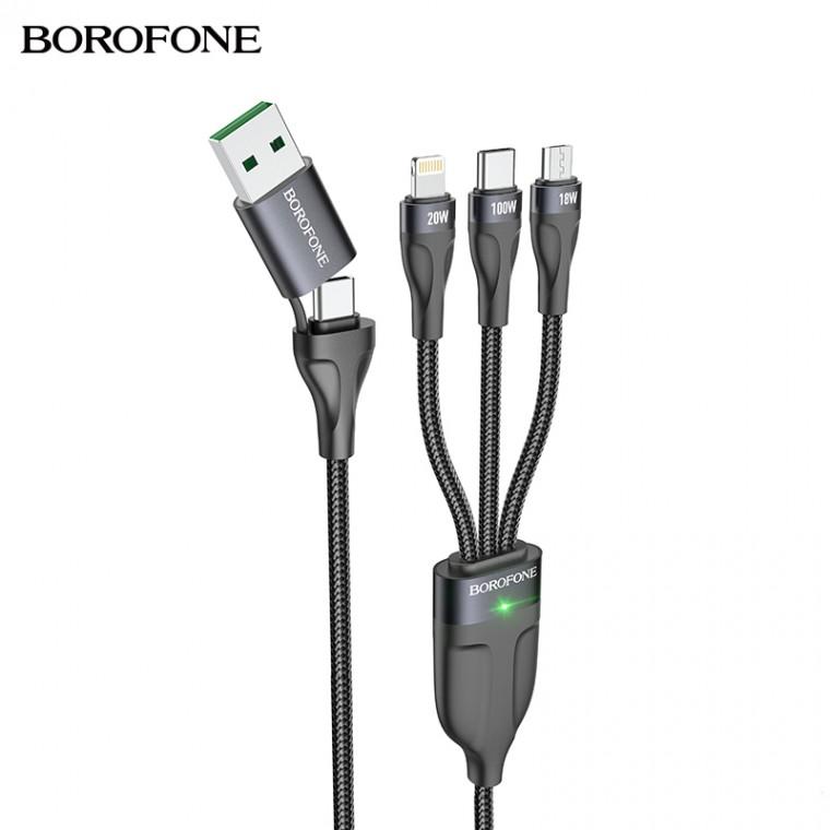 3in1케이블 멀티차지 100W 고속충전 케이블