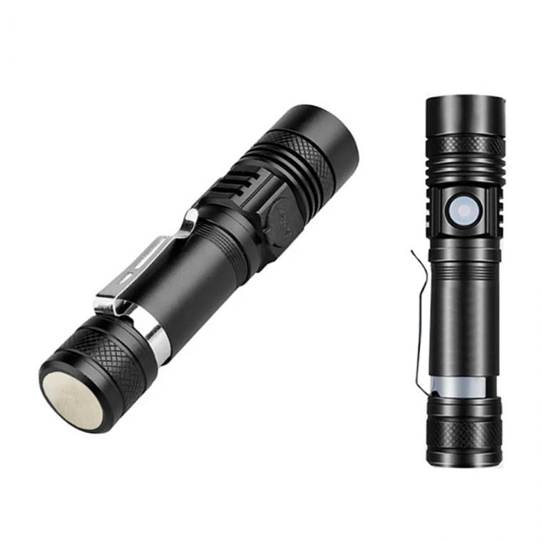 강력한자석 XMLT6 LED 충전식 줌 야외 멀티 라이트 랜턴 손전등 후레쉬 D518M