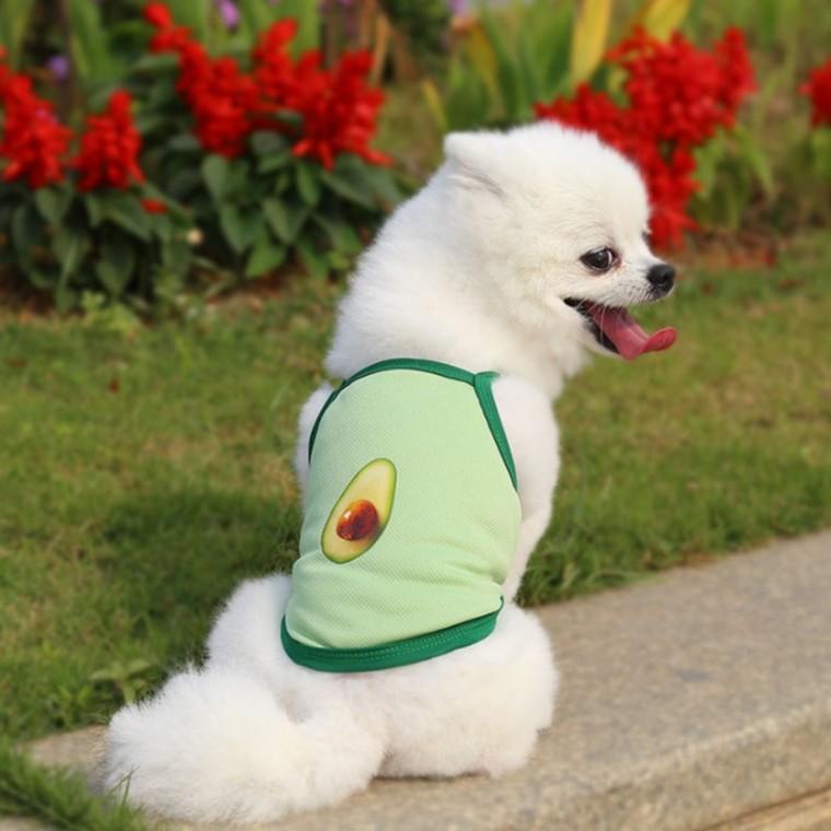 귀여운 아보카도 강아지 고양이 반려동물 애견옷 2XL