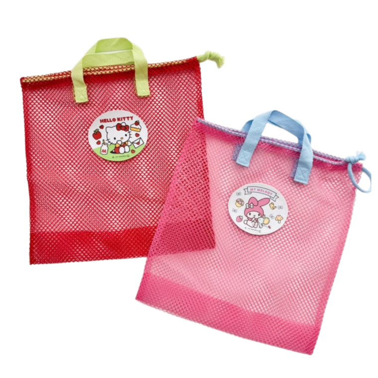 헬로키티 마이멜로디 메쉬백 set