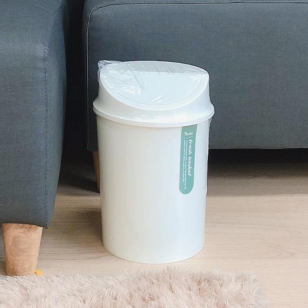 (ABM도매콜) 라인휴지통1호7L(아이보리)