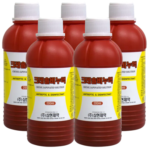 삼현 크레솔 비누액 200ml 5개 크레졸 소독 야생동물 퇴치