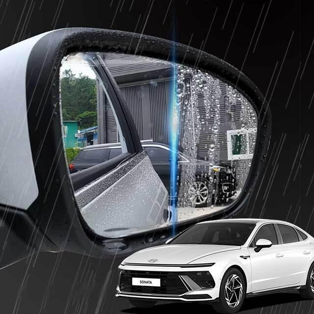쏘나타 디엣지 사이드미러 맞춤형 발수코팅 필름