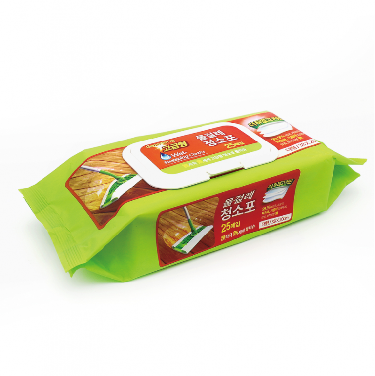 감동물걸레청소포 대형 25매 38 20 10개