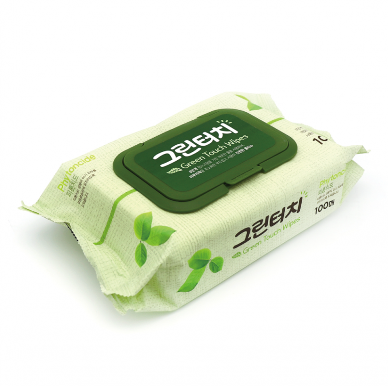 그린터치물티슈 100매 캡형 245G 30개