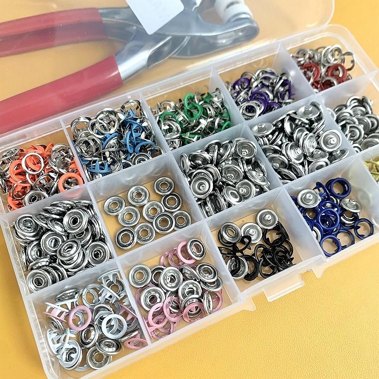 스냅 단추 펀칭기 세트 만능단추 스냅단추 가방 옷 만들기 재료