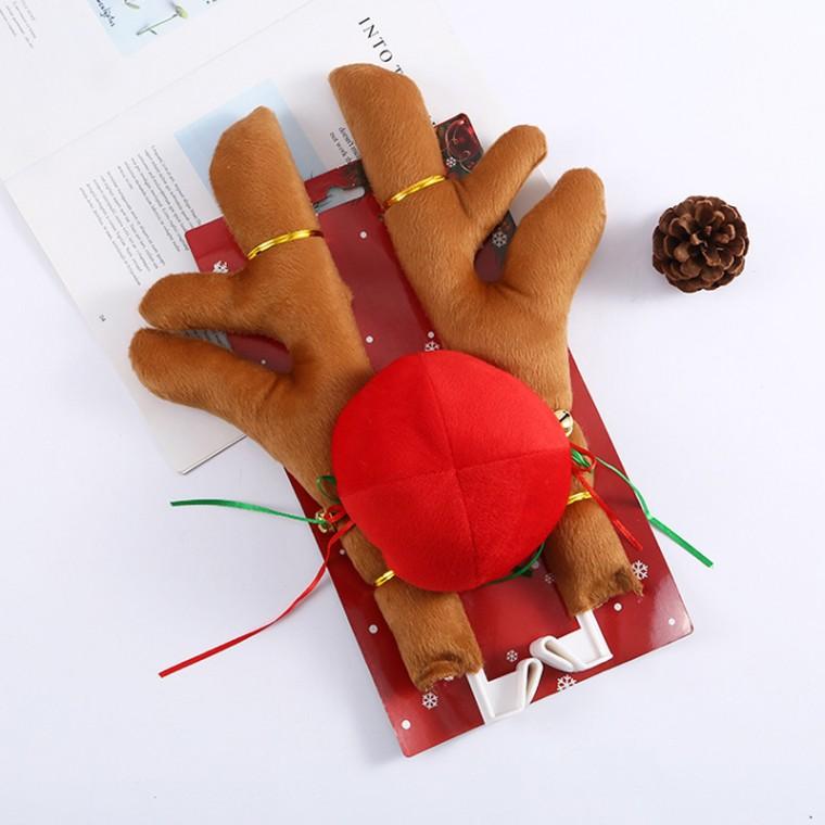 느낌상점 루돌카 차량 사슴뿔 빨간코 데코 루돌프 크리스마스 장식 악세사리