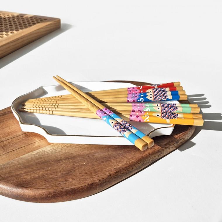 일본식 대나무 고급 젓가락 세트 5P 2세트(잉어)