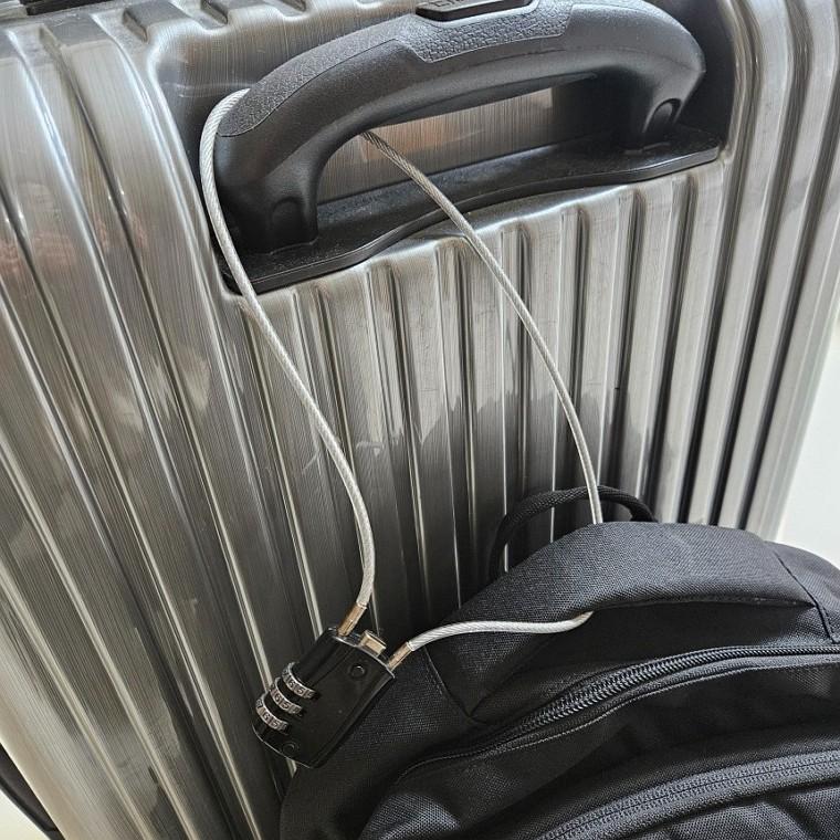 도난방지 50cm 롱 와이어 자물쇠