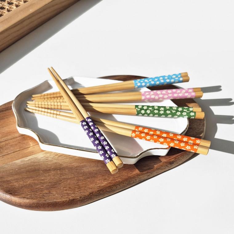 일본식 대나무 고급 젓가락 세트 5P 2세트(블러썸)