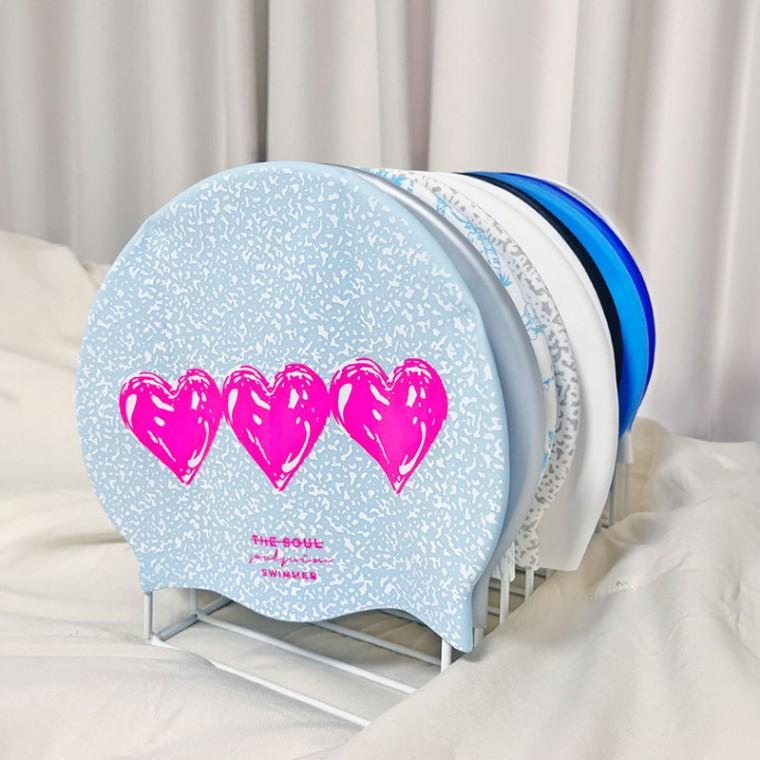 수영 모자 수모 걸이 거치대 수모스탠드 수영모 정리 보관 실리콘 스윔캡 스판 남자 여성 여자 수영캡 이쁜