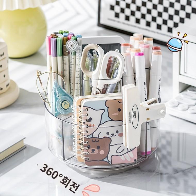 영양제 정리함360도 아크릴 회전 수납함 정리대 SH1176