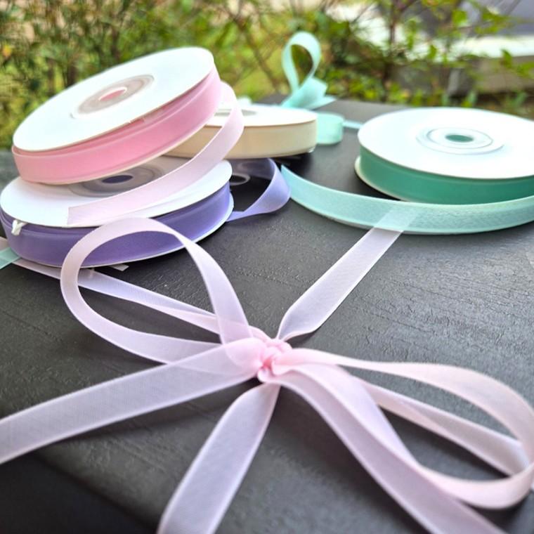 4컬러 선물 포장 파스텔 리본