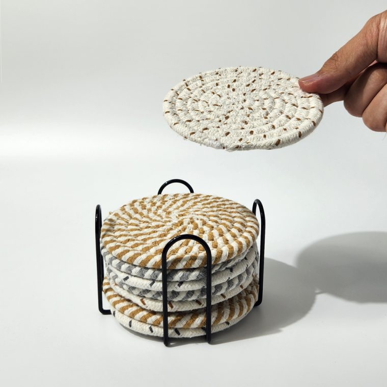 코스터 세트 8p 컵받침 소품 매트 티코스터 커피 머그