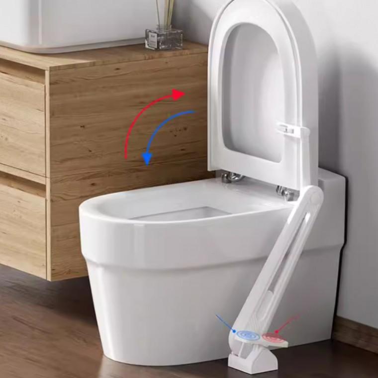 발 페달 화장실 변기 뚜껑 자동 올리기 위생 손잡이