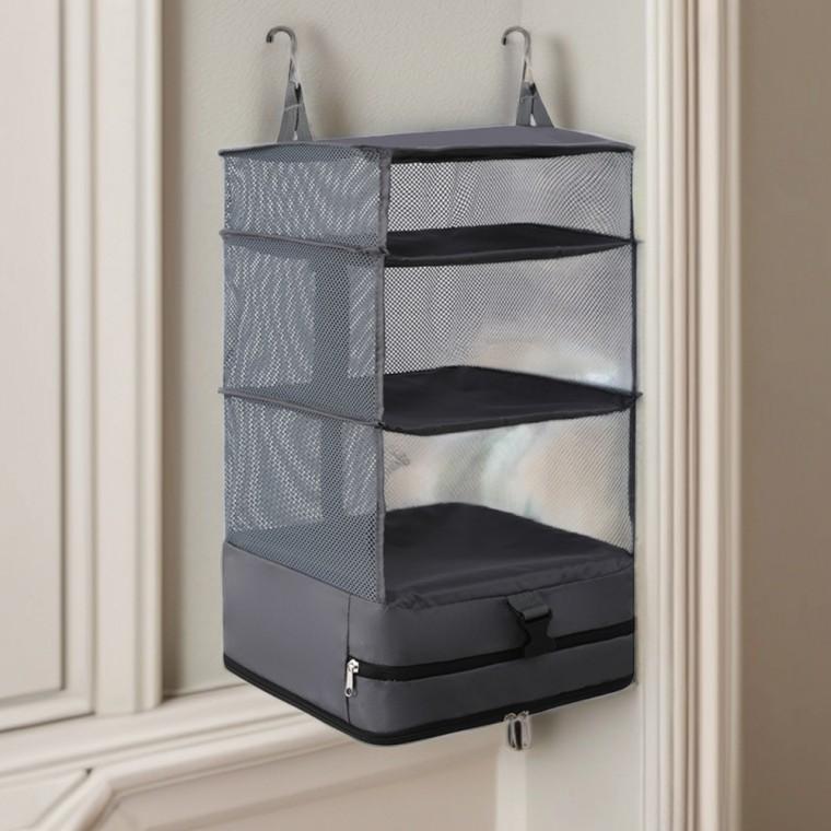 수납함 접이식 옷정리함 여행용 걸이형 압축 파우치