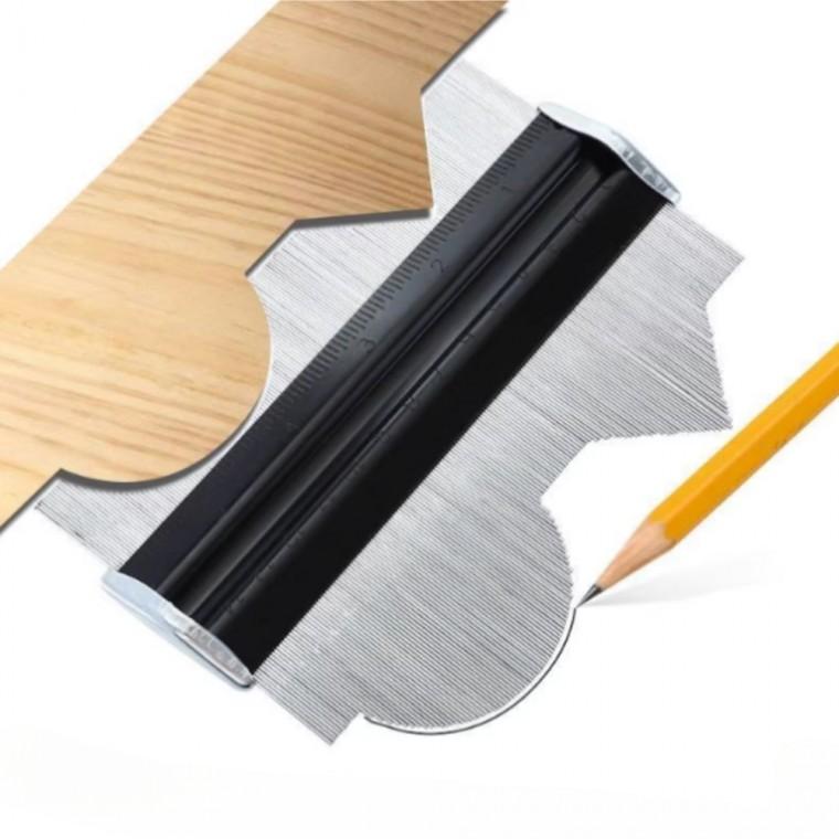 윤곽 게이지 산업용 형틀 모양 측정 각도자 형상 복사