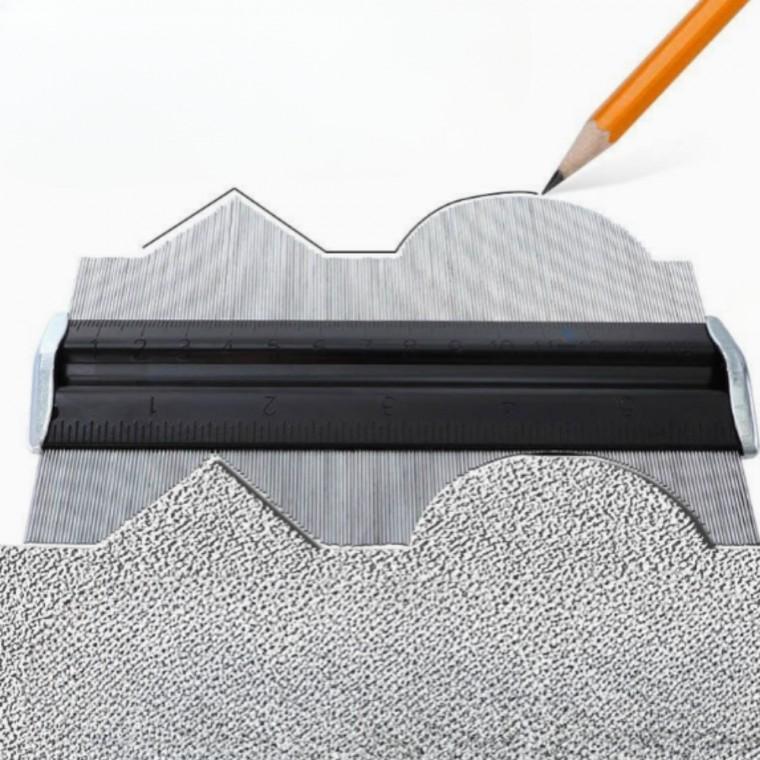 윤곽 게이지 측정기 불규칙 모양 측정 형상 복사 도구