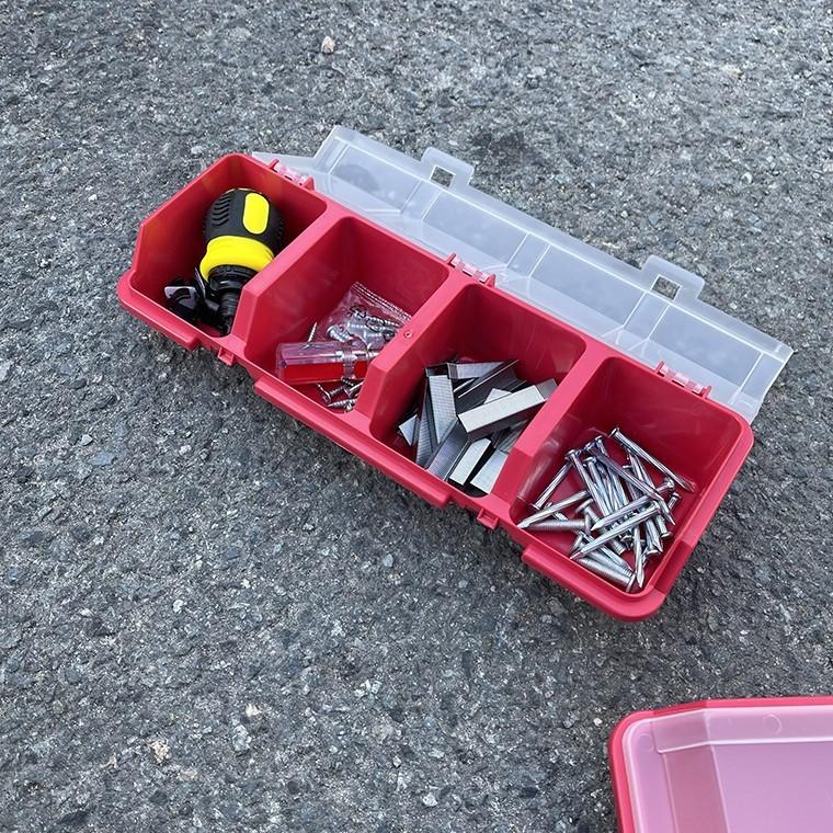플라스틱 4칸 다용도 공구 정리 보관함