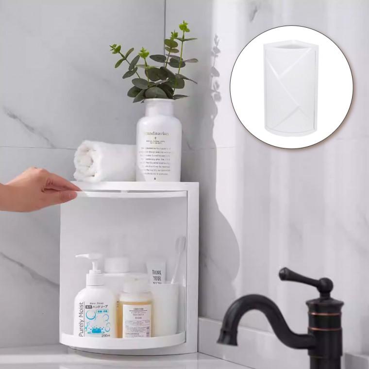 화장품 정리대 양념통 수납 멀티 회전 코너 수납함