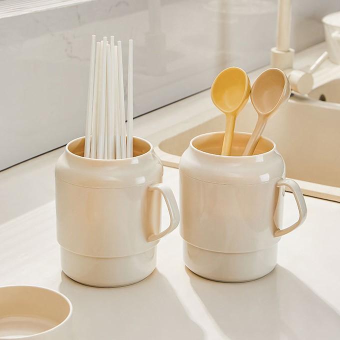 동민상사 플라스틱 물빠짐 수저통 수저함 수저꽂이