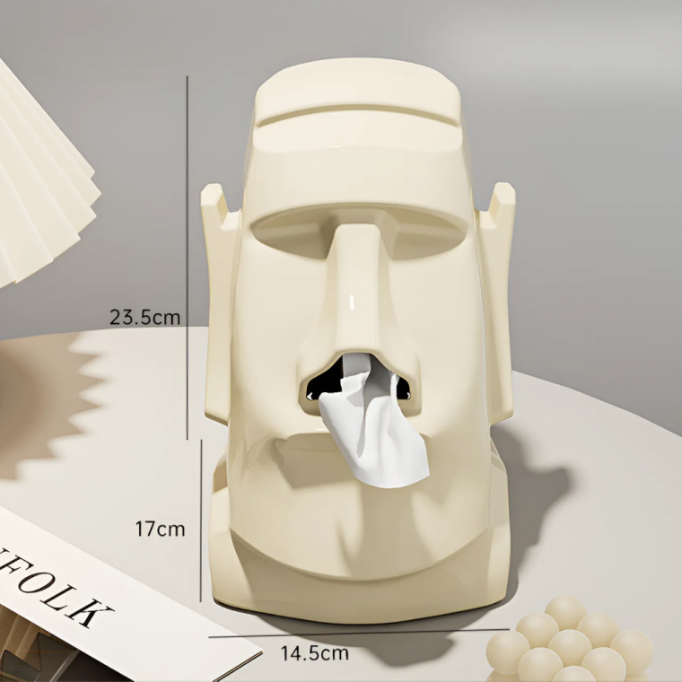 인테리어 모아이 조각상 휴지 케이스 티슈케이스