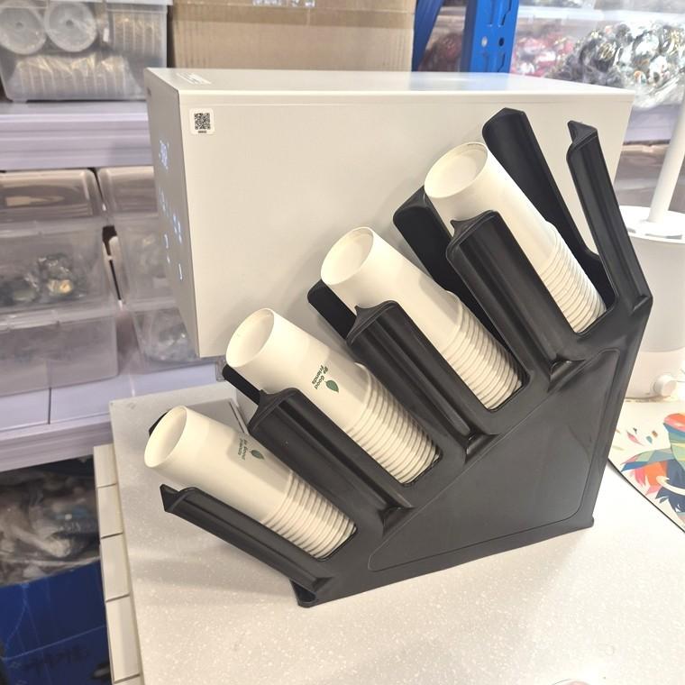 4구 종이컵 디스펜서 정리대 카페 탕비실