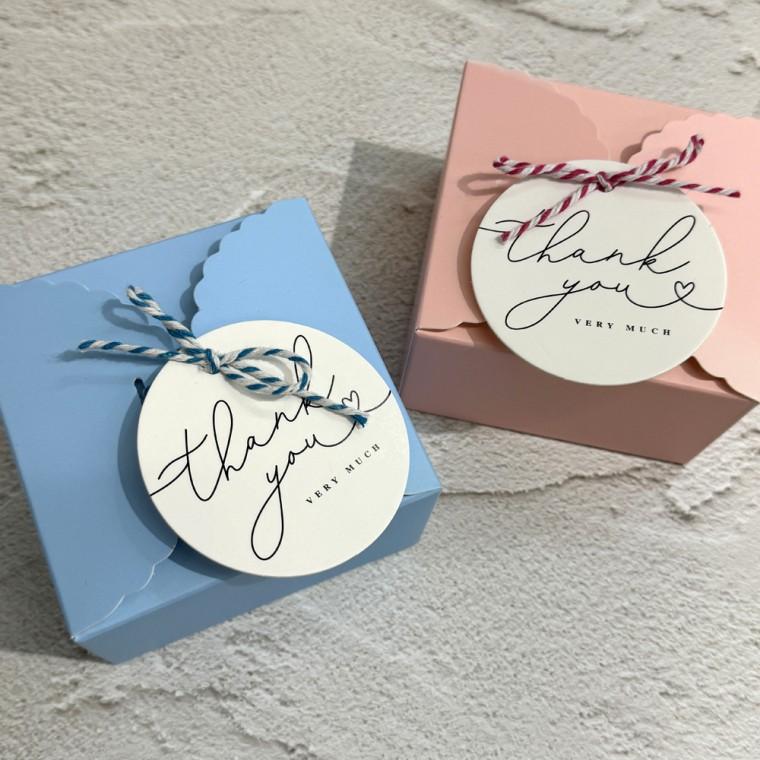 감사 선물 포장 라벨 땡큐 택 100매