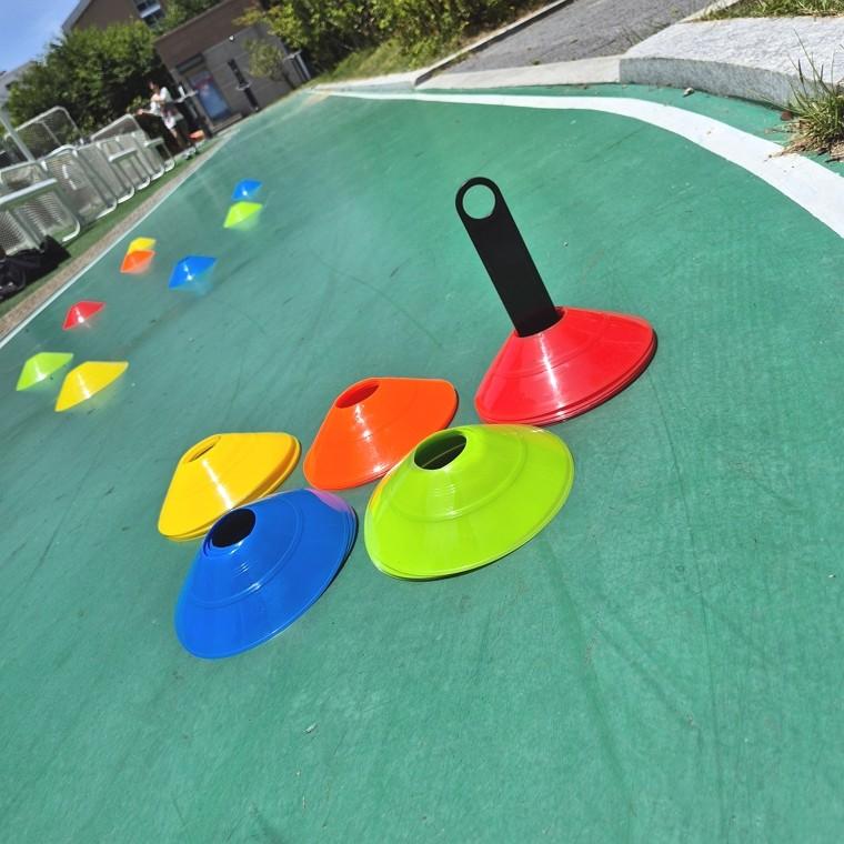 축구 접시콘 50P 체력단련 훈련용 거치대 가방 포함