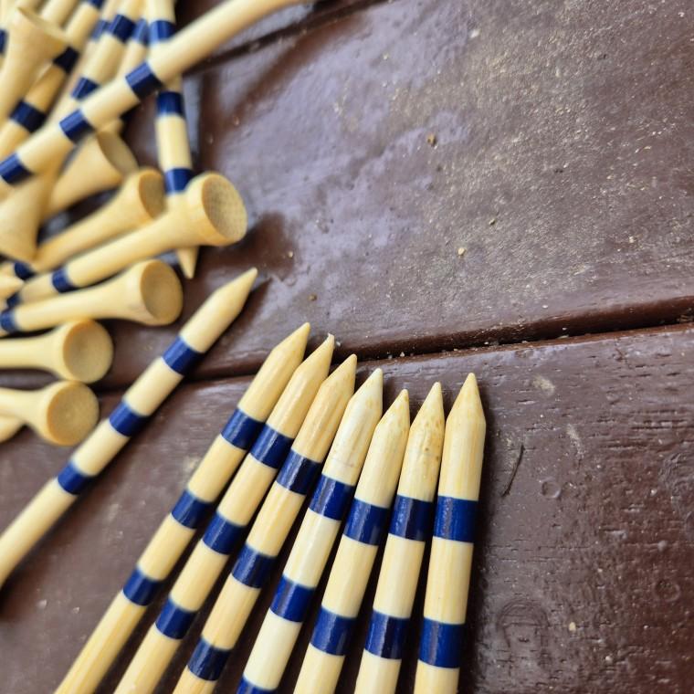 50개묶음 골프티 나무티 티꽂이 골프 롱티