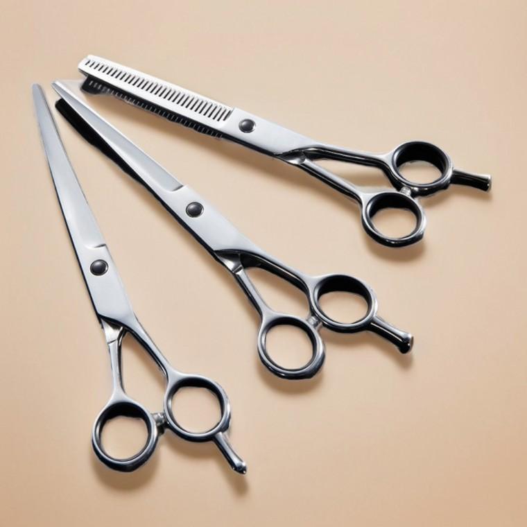 펫 미용 가위 3종세트 애완동물 셀프미용 숱가위 커팅