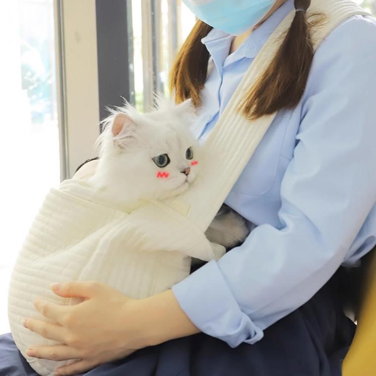 고양이 강아지 외출 산책 가방 패션 크로스 숄더백