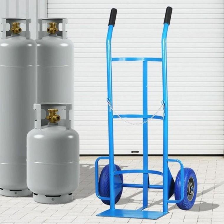 3S 업소용 LPG 가스통 산소통 운반대차 안전 사슬 핸드카트 수레 운반카 식당 정비소