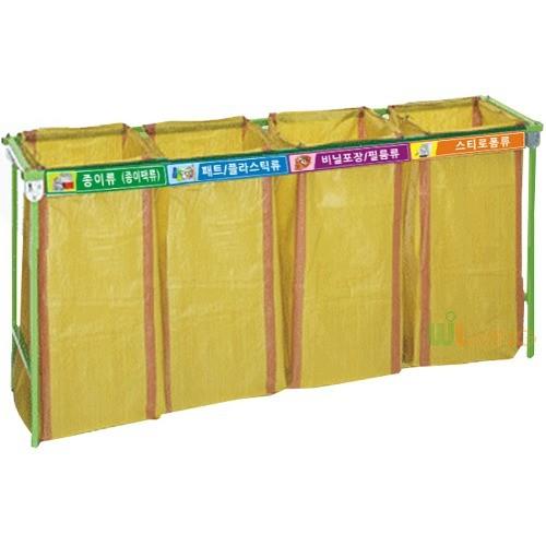접이식마대걸이 ST-800L 철재4구 200Lx4 분리수거 재활용품수거함 대형마대걸이