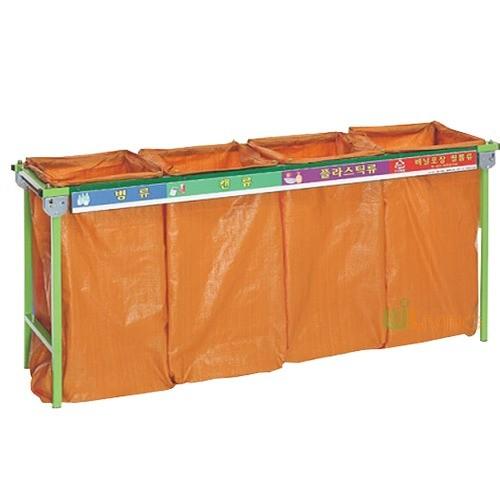 접이식마대걸이 ST-400L 철재4구 100Lx4 분리수거 재활용품수거함 대형마대걸이