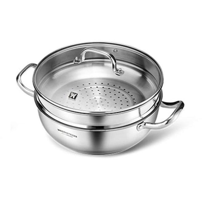 바겐슈타이거 찜냄비 멀티 2단 찜기 스팀팟 인덕션 냄비 32cm