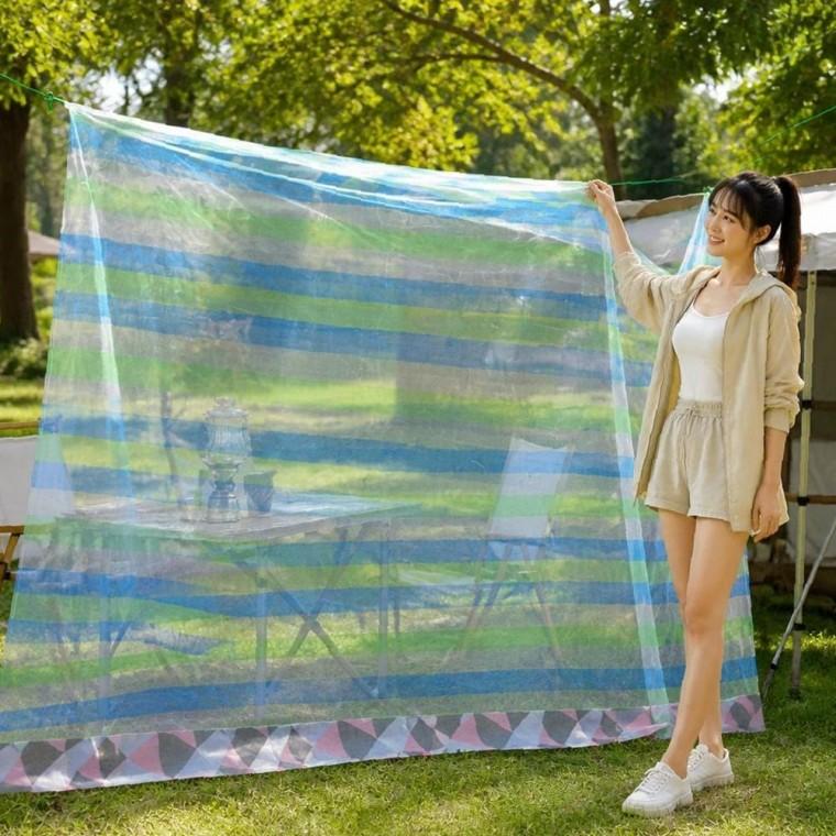 솔표 블루 사각 모기장 특수 규격 가정용 방충 그물망