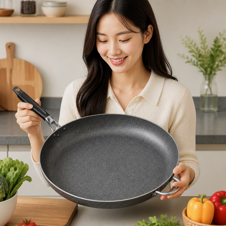 40cm 대형 팬 4중 코팅 국내산 프라이팬