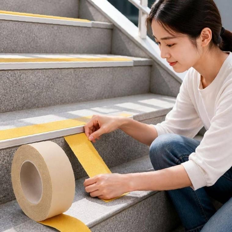 테이프 미끄럼방지 계단 노란색 논슬립 패드 안전 시트