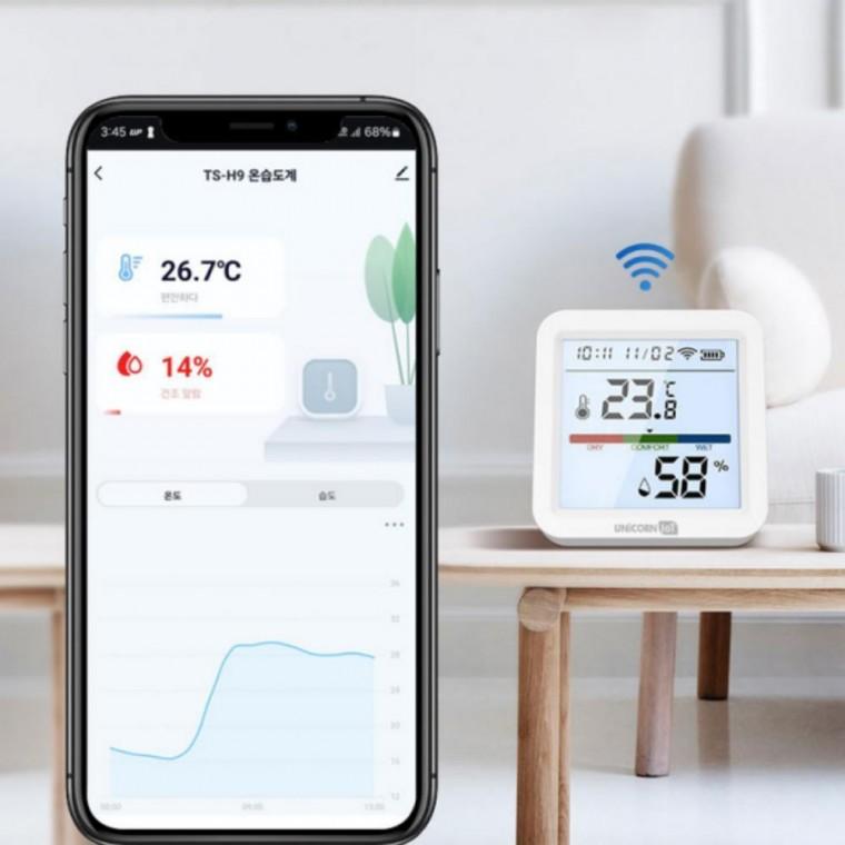 IOT 무선 LCD 온습도 센서 디지털 스마트 온습도계