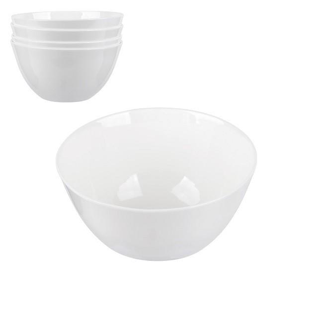 유백색 도자제 우동기 4p BPA Free