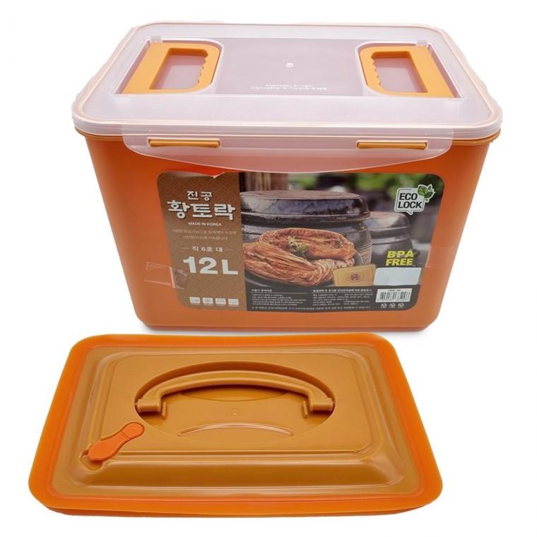 황토락 김치통6 호대 12 리터 누름판 포함