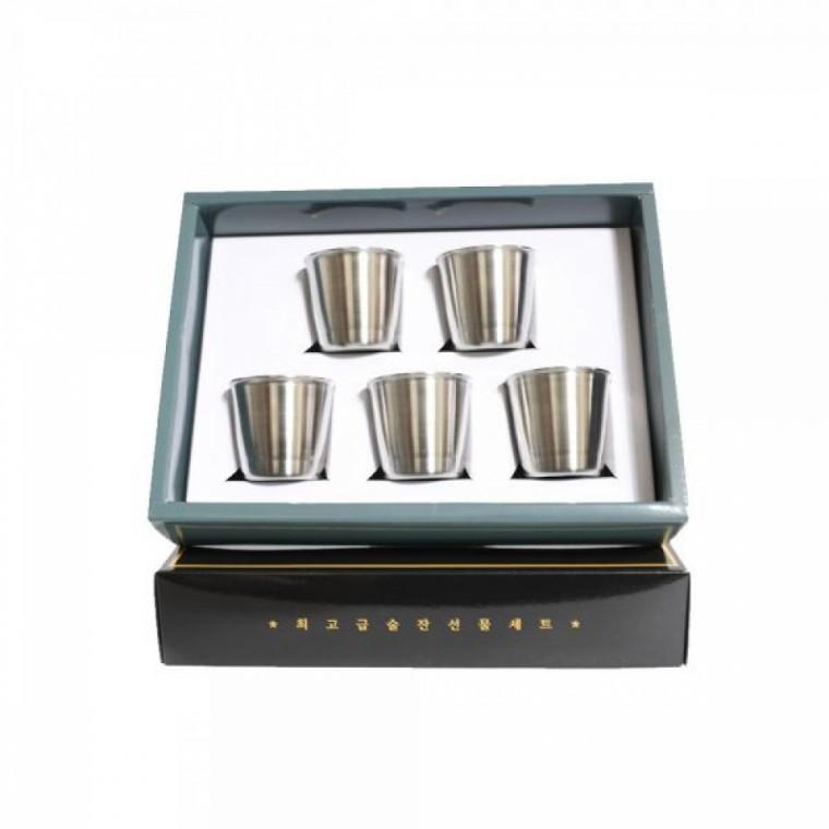 엘사 올스텐304 소주잔5p세트 술잔50ml (스텐레스27종304)